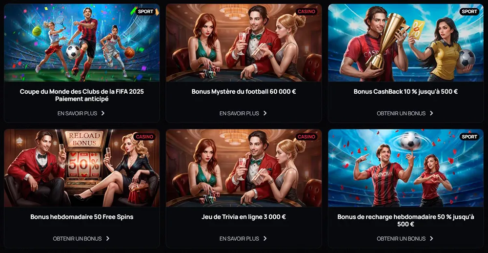 casinova-casino-Bonus-et-Promotions